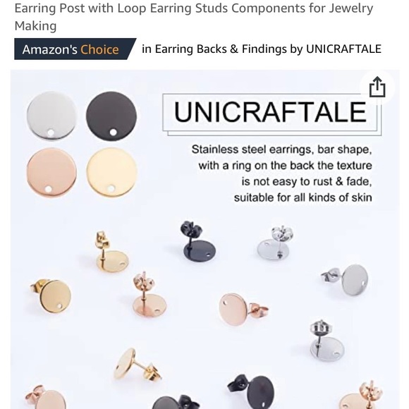 Handcrafted Red Bead Stud Post Drop Dangle Earrings W Heart of Cubic Zirconia - Picture 6 of 8